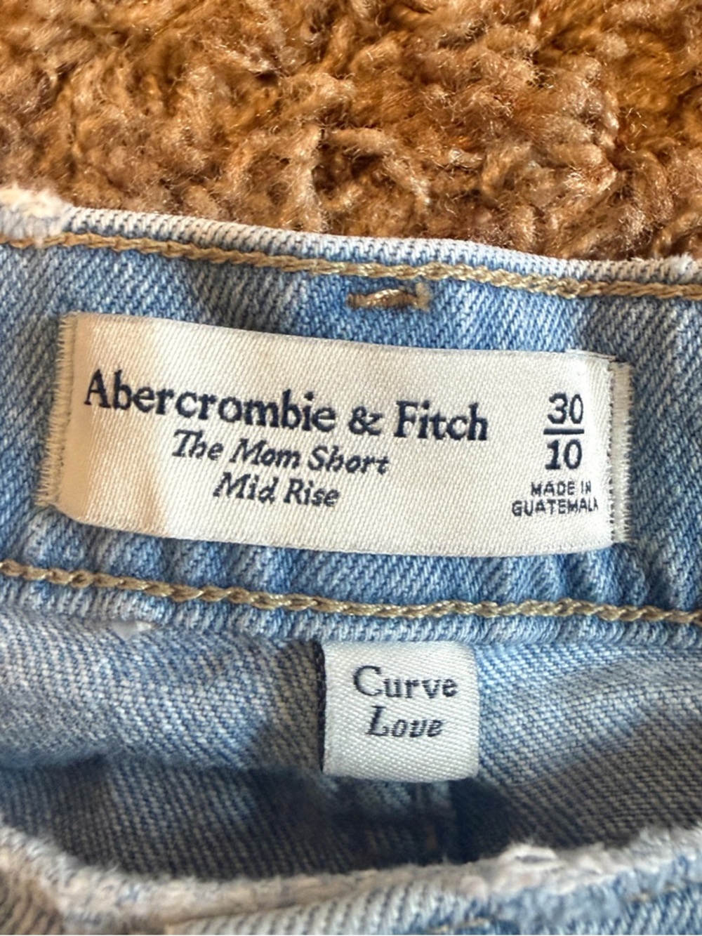 Abercrombie & Fitch Light Wash Denim Cutoff Shorts - Picture 3 of 5